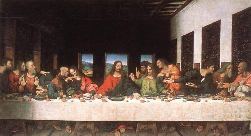 La última cena - famosa pintura mural de Leonardo da Vinci